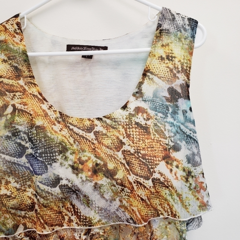 Mushka by Sienna Rose Womens Layered Sleeveless Tunic Size Large - Picture 3 of 5